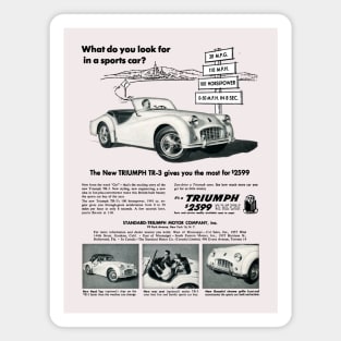 TRIUMPH TR3 - advert Magnet